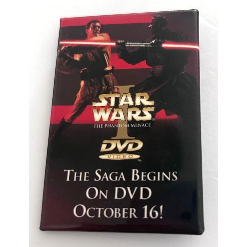 Star Wars The Phantom Menace Promo Pin Button Lucasfilm Ltd 2001